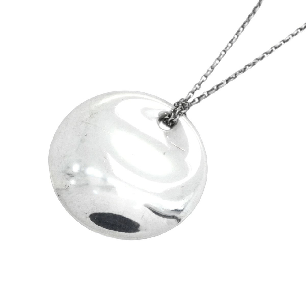 Tiffany Necklace Round Plate Sterling Silver